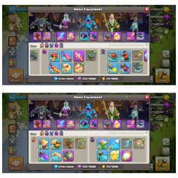 [Winter Best Offer] Th18 Fully  Max | Equipment-13-Epic Max | Wall Full Max | Defenc Almost Max | Hero-101-100-75-53 | XP-253 | NC-Yes | Full Access