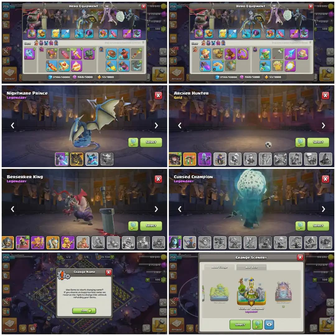 [CHEAPEST OFFER] EXP-256 ➤TH18 5 HEROS MAXED ➤125x WALLS MAX || 7 EPICS MAX ➤ALL EPICS ARE HIGH ➤HEROS- 105-105-95-80-55➤12 EPIC EQUIPMENT➤