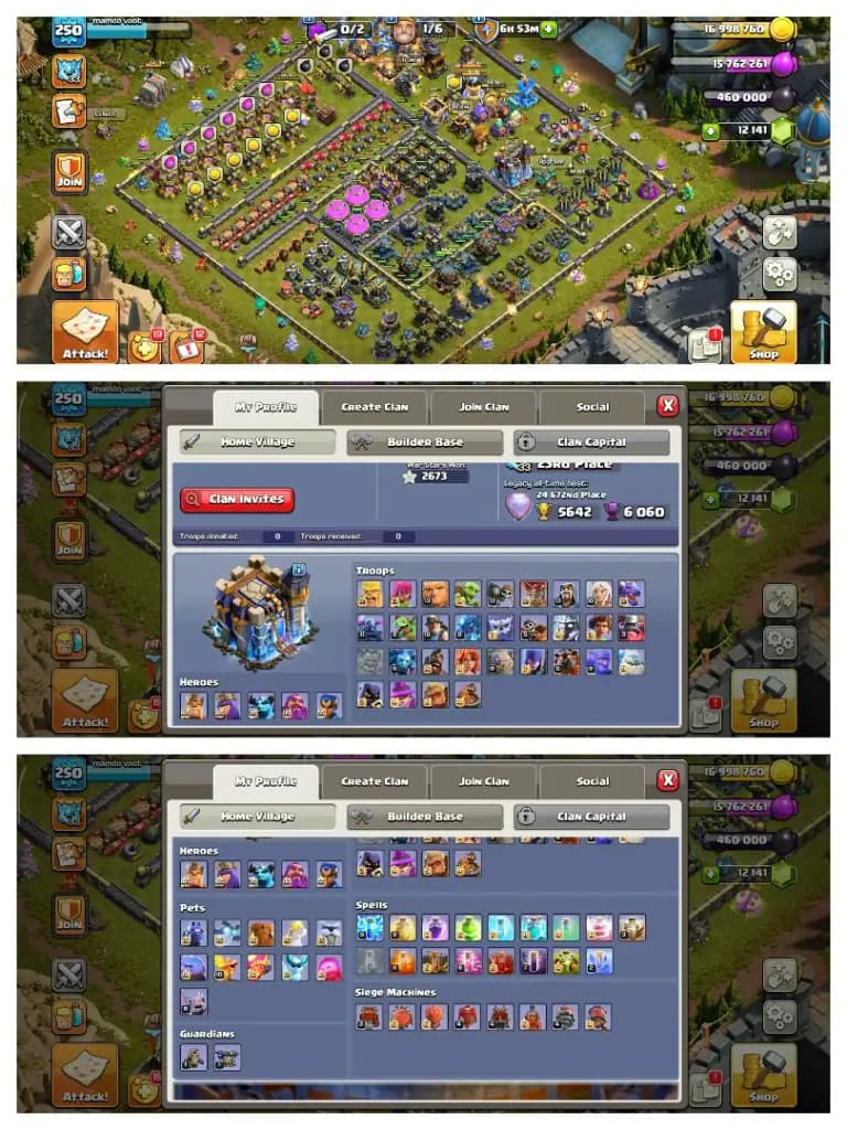NC FREE || EXP-250 ➤TH18 5 HEROS MAXED ➤125x WALLS MAX || 5 EPICS MAX ➤HEROS- 105-105-95-80-55 ➤10 EPIC EQUIPMENT ➤MADELS-1055 ➤FULL ACCESS
