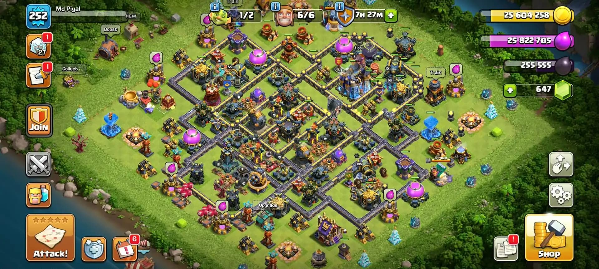 [WROLD BEST DEAL] TH18 FULLY MAX ★ 5 HEROES MAX ★ 4 EPIC MAX ★ MAX WALL ★ 2700+ WS ★ NC FREE ★ XP-252 ★ FULL ACCESS ★ TO BUYER MAIL