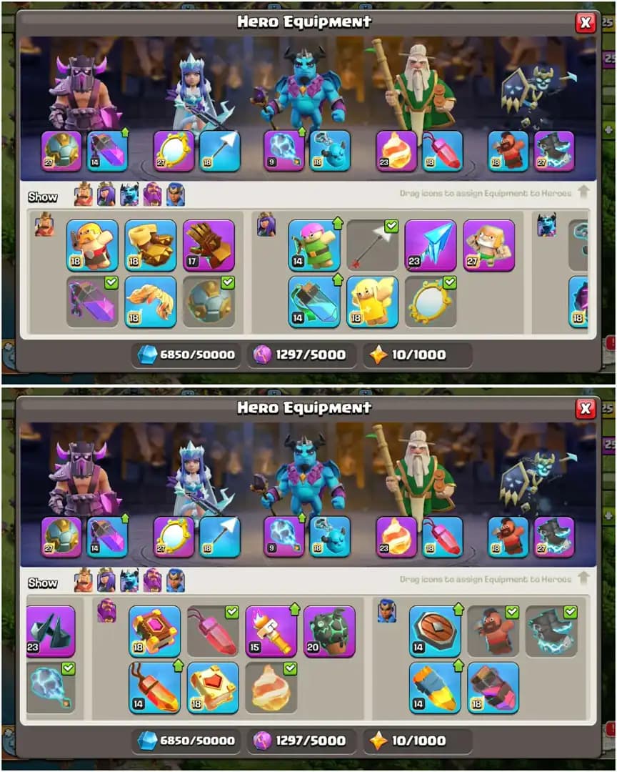 [WROLD BEST DEAL] TH18 FULLY MAX ★ 5 HEROES MAX ★ 4 EPIC MAX ★ MAX WALL ★ 2700+ WS ★ NC FREE ★ XP-252 ★ FULL ACCESS ★ TO BUYER MAIL