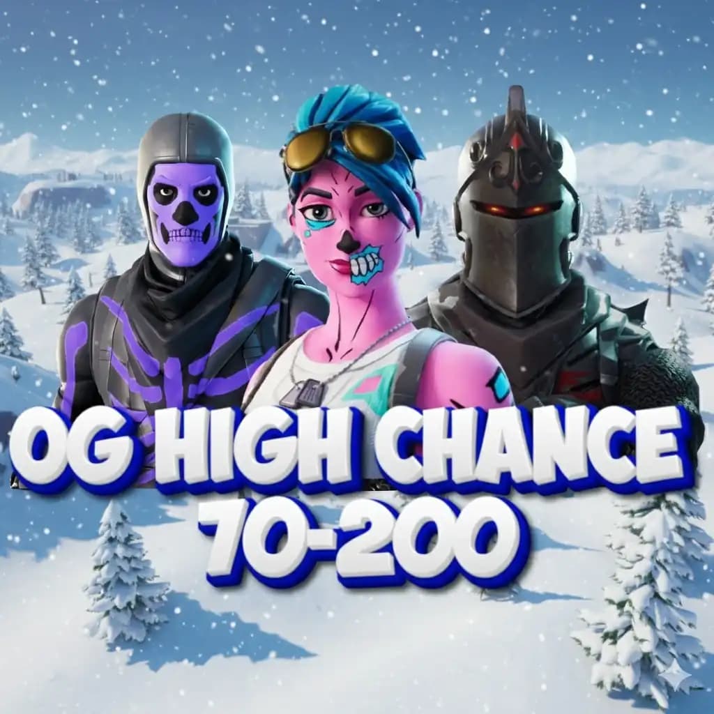 70–200 OG Fortnite skins: Chance for Travis Scott, IKONIK, Galaxy, Sparkle Specialist, Black Knight, Merry Mint Axe, Take the L & more!