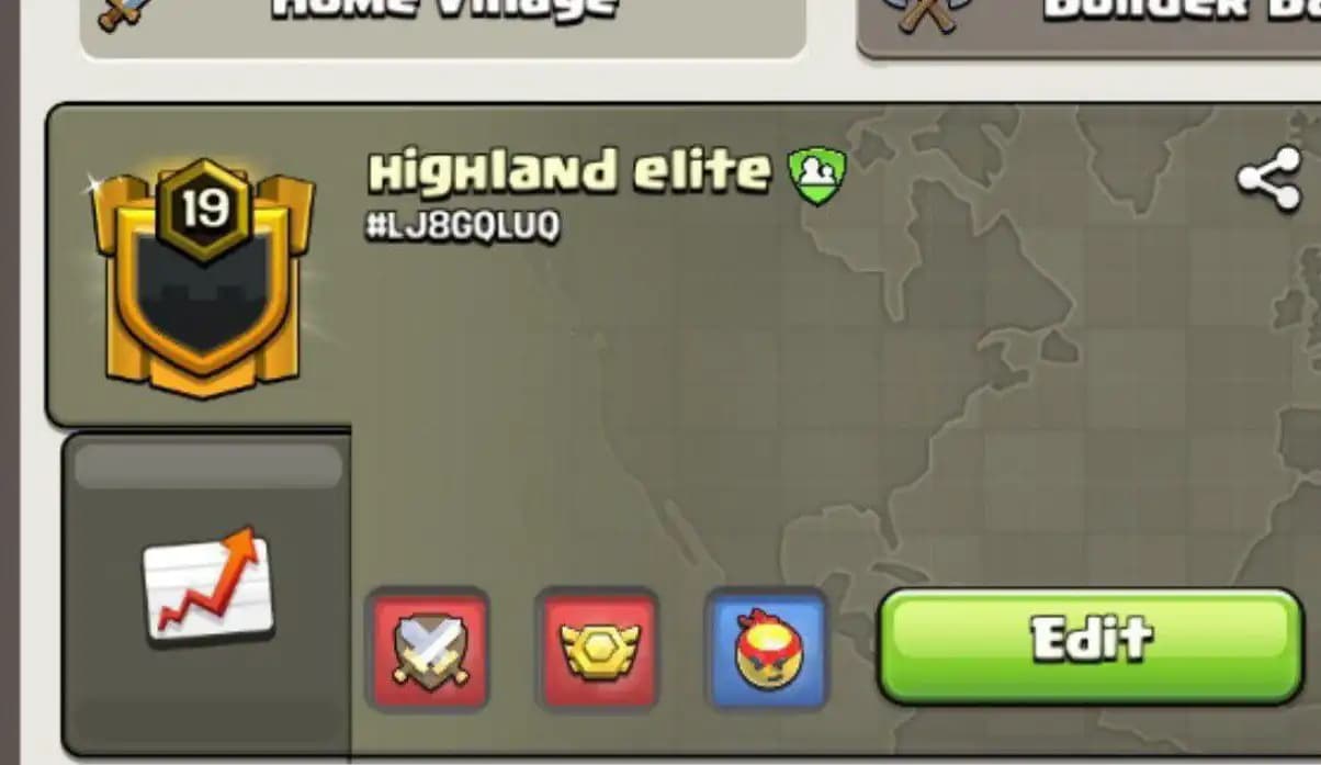 Level 19🚀 Highland Elite✨ Awesome Warlog ✨ Master League 3 ✨English Name✨INSTANT DELIVERY🚚
