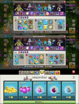[ 3 League Skins] ➤ TH 18 ✪ Heroes- 100/104/ 90/75/50 ✪ [ 5x Max Epic] ✪ B.B MAX ✪ Max ✪Full Access|| Xp-246 || 2600+ Gems || Best Deal