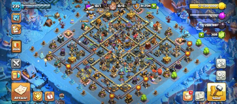 TH 18 ►[ Near Max Type]► Heroes-89/100/84/79/52] ►[4x Epic Max] ► Max Type Wall | Paid Scenery | Good Troops] Stronge DFF] ►Full Access] Xp-235