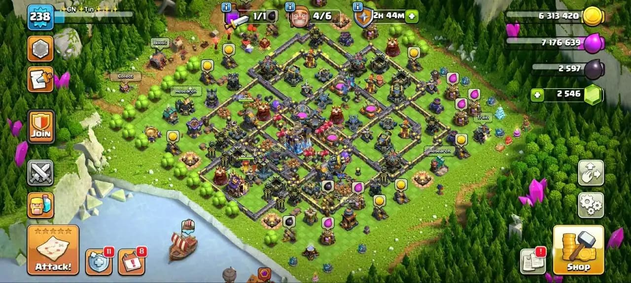 Th18 Near Max ✫Heros [105-105-95-80-55] Max Defence + Wall ✫ Max Profile ✫ XP-240 ✫ Medal & Magic Items✫Everything High Lvl ✫Full Access