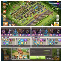 [Awesome Deal] Th18 Fully Max ➤5 Heroes Max ➤8 epic Max ➤wall/Defence Max ➤Same as pictures ➤Nc-500 | Xp-235 | Max Type Profile | Full Access