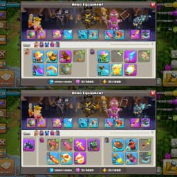 [All 33 Equipment Max] ➢Th17 Max 100% ➢[5 Hero Max] ➢Ready For Th18 ➢Everything Max ➢Best Luxury Account ➢Full Ownership ➢
