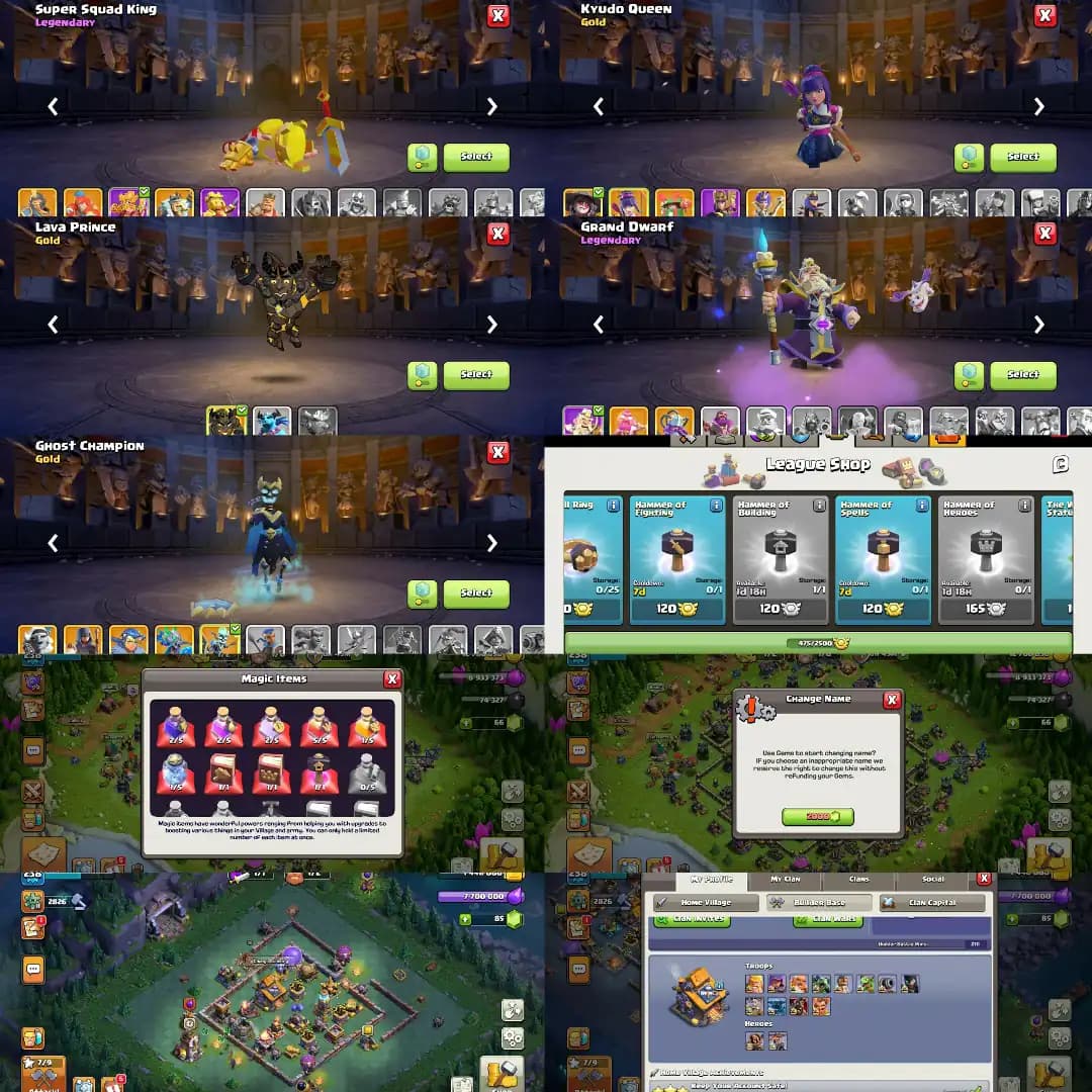 [All 33 Equipment Max] ➢Th17 Max 100% ➢[5 Hero Max] ➢Ready For Th18 ➢Everything Max ➢Best Luxury Account ➢Full Ownership ➢