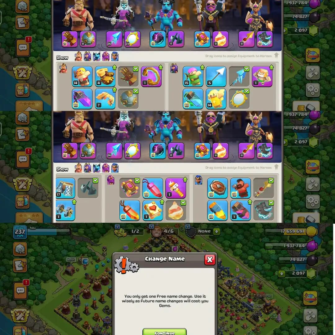 【Hero➾100/95/80/72/50】➢Th17 Full Max➢【Global Rarest Equipment Max】➢Max Defense & Max Profile➢[Free Nc]➢Full Ownership➢