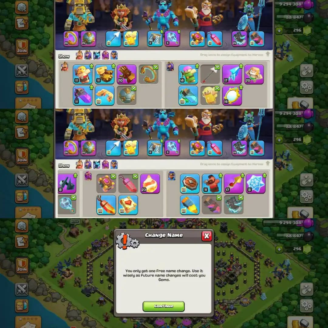 【All Wall & Defence Max】➠Royal Th18 Max➠【Hero➾101/105/75/51】➠11 Royal Epic Max➠Free Nc➠Full Ownership➠Fast Delivery➠