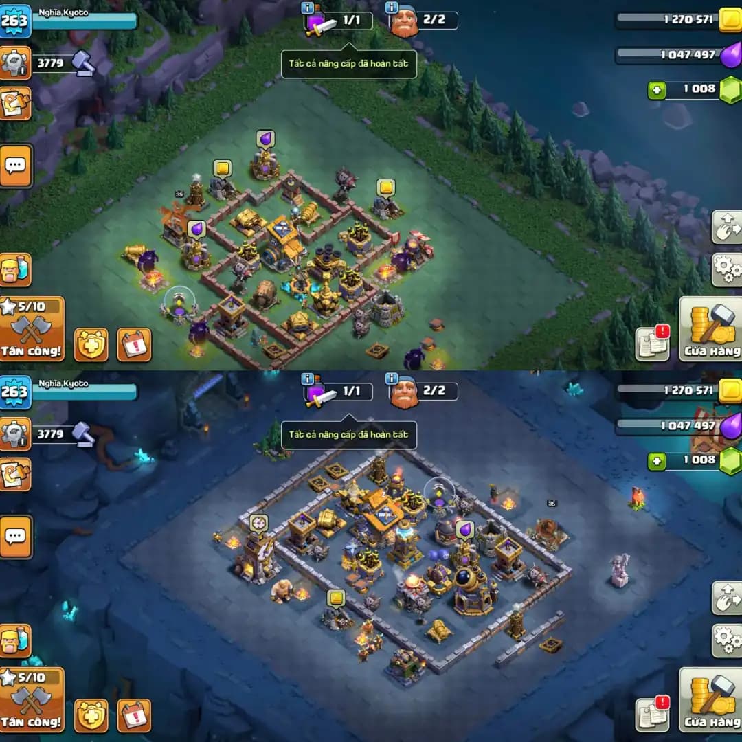 【Premium Th18 Fully Max】✪【Every Wall & Defence Max】✪5 Hero Max➾Profile Max ✪Max Equipment ✪Xp➾263 ✪Builder Base Max ✪Full Ownership ✪
