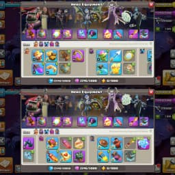 【Demanded Cosmic Set】➽Th18 Full Max➽【Hero➾105/105/80/55】➽12 Gear Epic Max➽Very Rare Account➽Full Ownership➽Instant Deliver➽