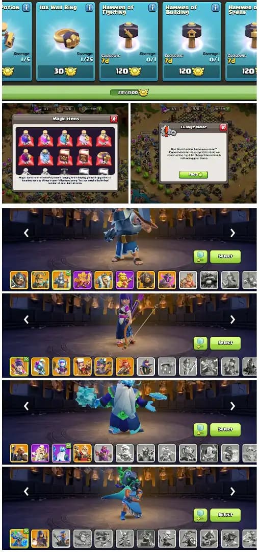 [Cheapestl TH 18 ➤3 HERO MAX ➤Max Equipments ➤Heros: 100/105/82/80/55 ➤20× Hero Skin ➤280+ Cwl Madel [QUICKLY DELIVERY]