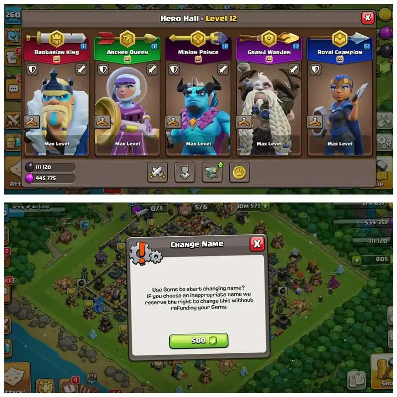 [11 Epic Equipment Max]➤➤Th18 5Heroes with wall max➤➤NC Free➤➤WS 4561➤➤NC Available➤➤Max Builder hut➤➤Exp:260 | Full Access