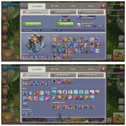 [6 Epic Max]➤➤11 Epic Equipment➤➤Th18 5Heroes with wall max➤➤16 Heroes Skin➤➤WS 4429➤228 Cwl medals➤Lots of magic items