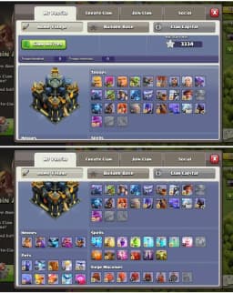 [Super Deal] Th17 Luxury Account ||Heros:95-95-70-70-45 ||7 Pet Max ||Free Nc ||Statue Obstacles Decorated ||3334 Ws ||2850 Gems ||Exp:235