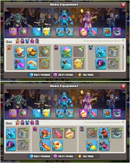 [EPIC:SN+SB+FB+EB] TH16 NEAR MAX | DARK WALL | HEROES: 54/52/41/27/20 | 7X SIEGE | NC YES | HIGH DFC | XP-163 | FULL ACCESS