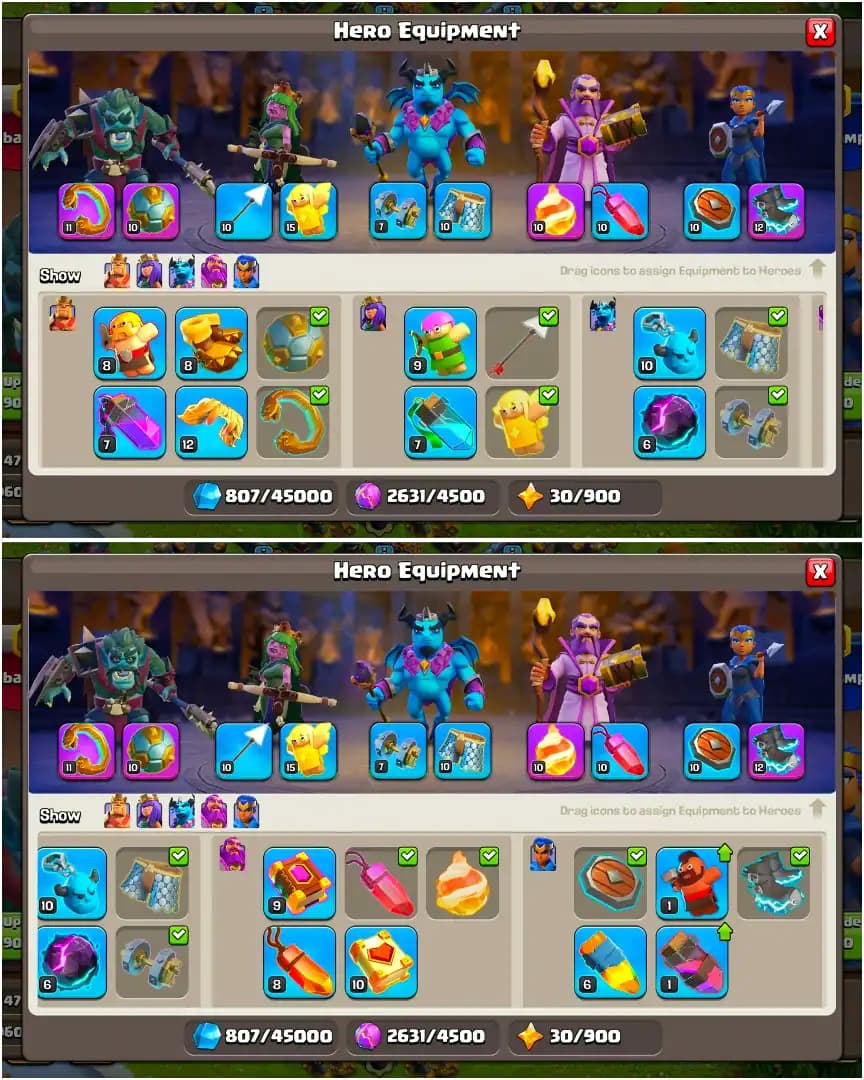 [EPIC: SN+SB+FB+EB] TH16 NEAR MAX | DARK WALL | HEROES: 54/52/41/27/20 | 7X SIEGE | NC YES | HIGH DFC | XP-163 | FULL ACCESS | 3X SKIN