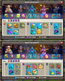 [SUPER CHEAP] TH16 GREAT ACCOUNT [NC FREE] [3EPIC LVL 20] HEROES: 54-61-32-31 [8× PETS+ ALL SIEGE] HIGH DFC | XP-134 | GD TROOPS | FULL ACCESS