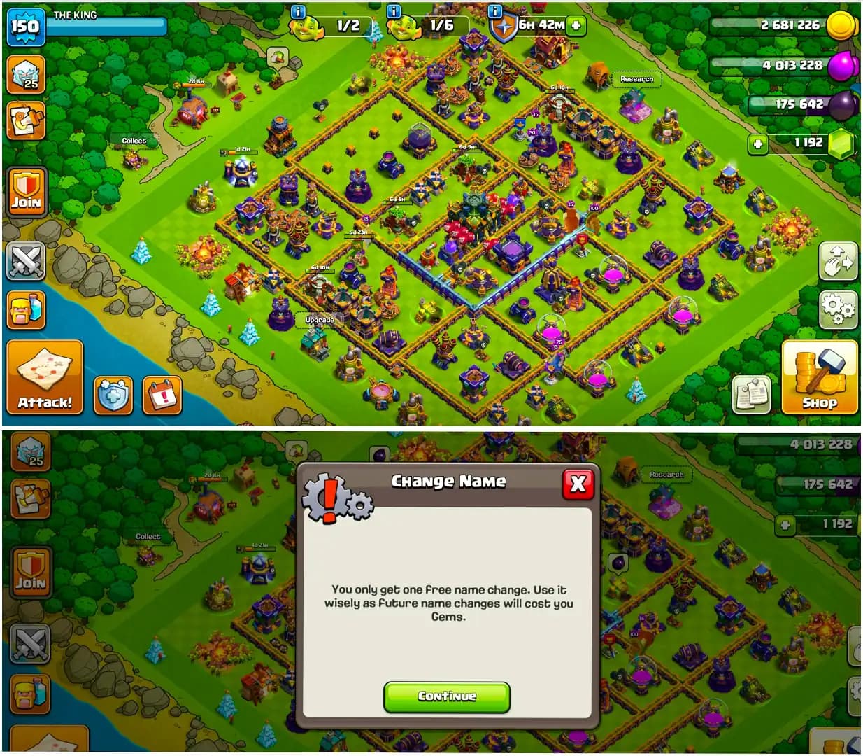 [6 EPIC 20 LVL] BEST OFFER | TH17 NEAR MAX | NC FREE | HEROES: 65-81-39-58-30 | FULL MAGIC ITEMS | GOLDEN WALL | HIGH DFC | XP-150 | FULL ACCESS