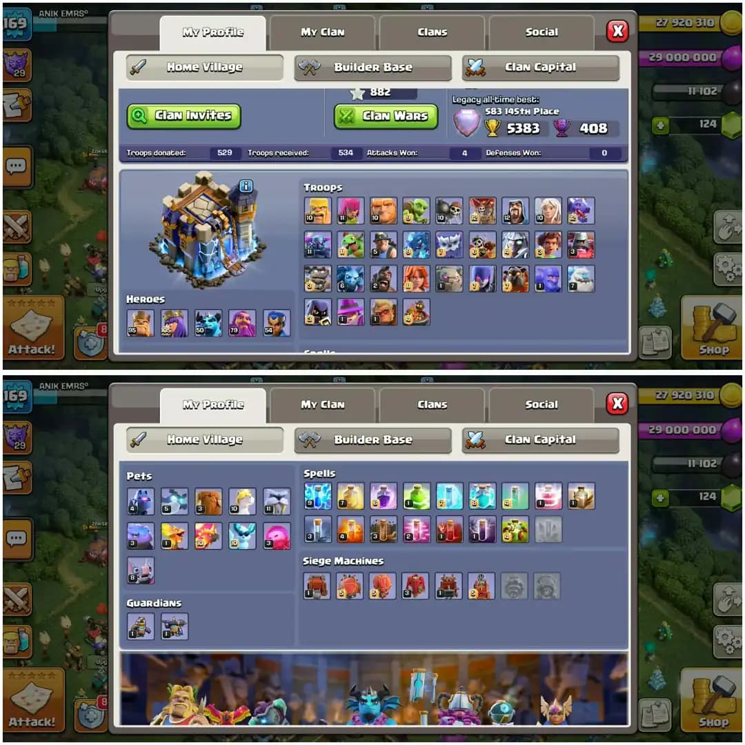 TH 18 SUPERB ACC✦HERO|95|105|50|79|54✦HIGH DFC✦WALL VERY GOOD✦VERY HIGH EPIC✦PROFILE ALMOST MAX TIPE✦