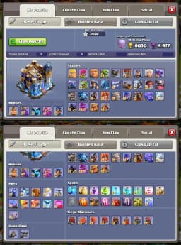 Th18 Fully Max ➤5 Heros 100% Max ➤9 Epic Equipments Max ➤XP-260 ➤Wall Max ➤Base+Profile Max ➤BH-Max ➤Best Skins+Scenary | Full Access