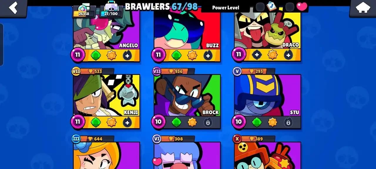 BS🚀 26158 Trophies 🔥150 Premium Skins🔥5Hypercharged🔥5Max Brawlers 🔥BRAWLER 67🔥INSTANT DELIVERY🚚