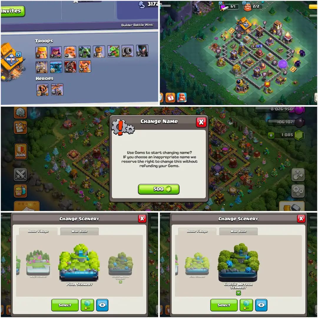 [Old Obstacles] [Rare] Th18 Near Max | Golden Wall | Heroes: 86-89-60-65-33 | 2606 Ws | High Profile | All Epic | Nc Yes | Old Tree | Full Access