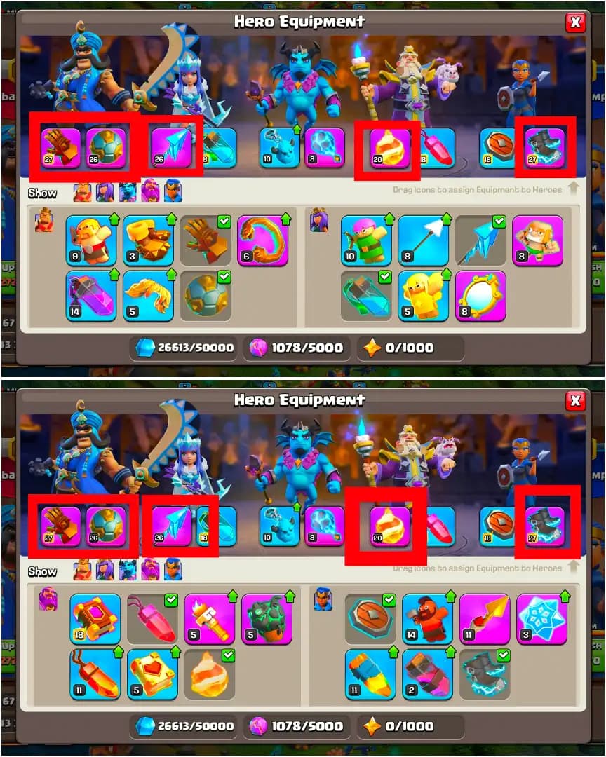 [Full Access] Th18 Almost Max [Max Type Wall] [2 Epic Max+3 Epic 26 Lvl] Heroes: 95-97-56-74-44 | 8x Skin | High Dfc | Xp-176 | Good Troops