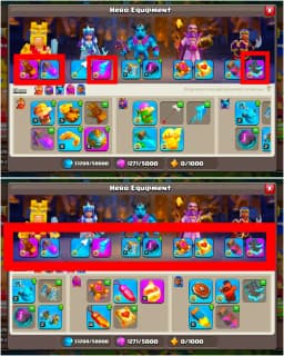 [Super Best Deal] [3 Epic Max+Others High] Th18 Near Max | Heroes: 95-92-60-63-41 | Huge Tree | Golden Wall | B.B Almost Max | Xp-217 | 7x Skin