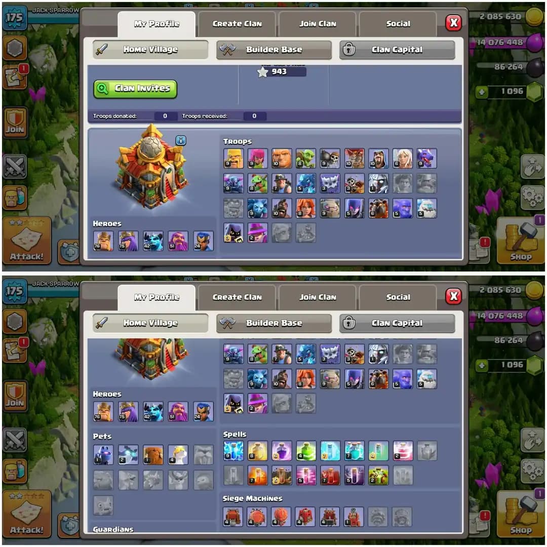 SUPER CHEAP❤️‍🔥TH 16 GOOD ACC ❤️‍🔥HERO|76|75|42|51|24❤️‍🔥NC YES❤️‍🔥VERY GOOD EPIC❤️‍🔥7X HERO SKIN❤️‍🔥GD PROFILE AND DFC❤️‍🔥