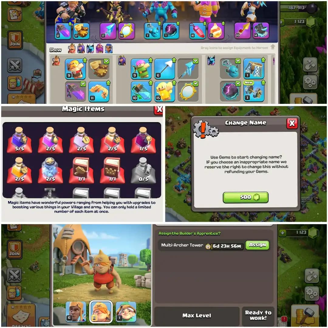 BEST DEAL✦TH 16 AWESOME ACC ✦HERO|81|86|60|57|31✦HIGH EPIC ✦11X HERO SKIN✦HIGH DFC✦NC YES✦BUILDER APP MAX✦VERY GD PROFILE✦6B✦HIGH WALL