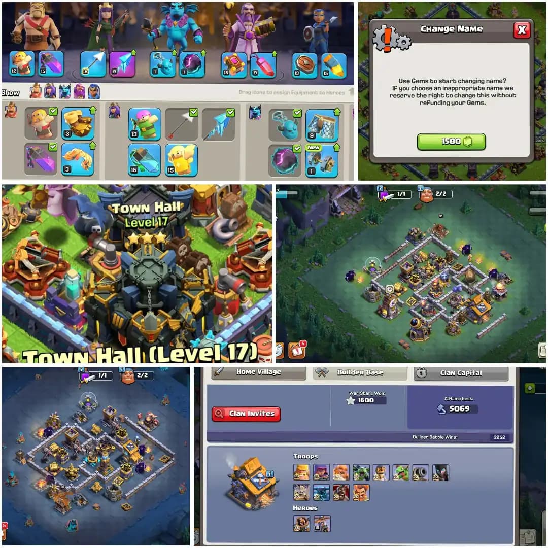 SUPER CHEAP✦TH 17 AWESOME ACC✦HERO|77|80|70|70|35✦11X PET✦VERY HIGH DFC✦BASE 3 ST✦ 222 LEVEL✦BH BASE MAX✦NC YES ✦EVERY SIDE GOOD✦6B✦