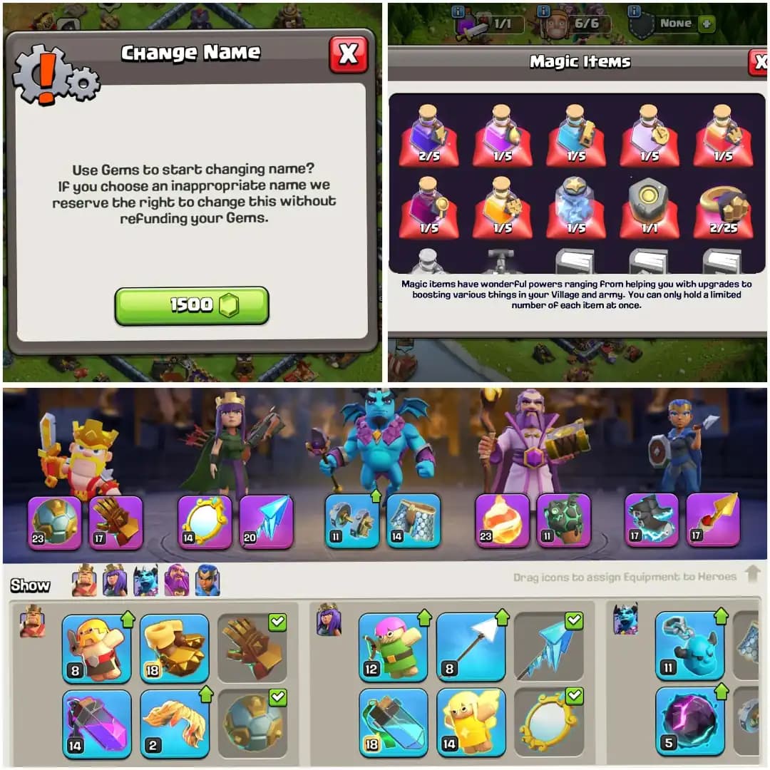 SUPER CHEAP✦TH 17 VERY GOOD ACC✦HERO|70|88|51|66|37✦HIGH EPIC LEVEL✦NC YES✦9 PET AND 7X SIEGE✦HIGH DFC AND PROFILE ✦EVERY SIDE VERY HIGH✦6B