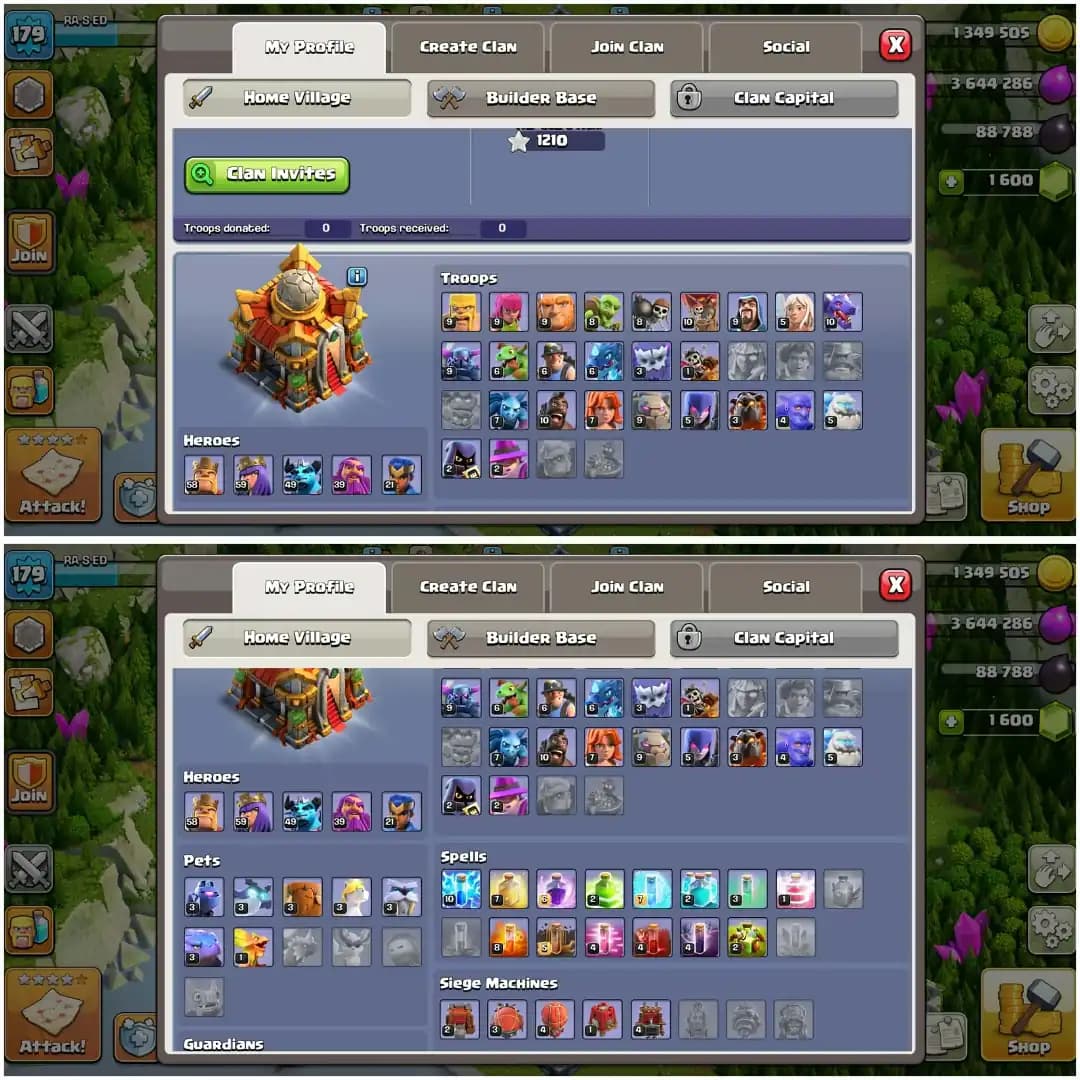 SUPER CHEAP✦TH 16 HIGH DFC ACC✦HERO|58|59|49|39|21✦HIGH DFC✦VERY GD EPIC✦NC YES✦GD PROFILE✦HIGH PET SIEGE✦6B✦ 4X HERO SKIN✦EVERY SIDE GOOD