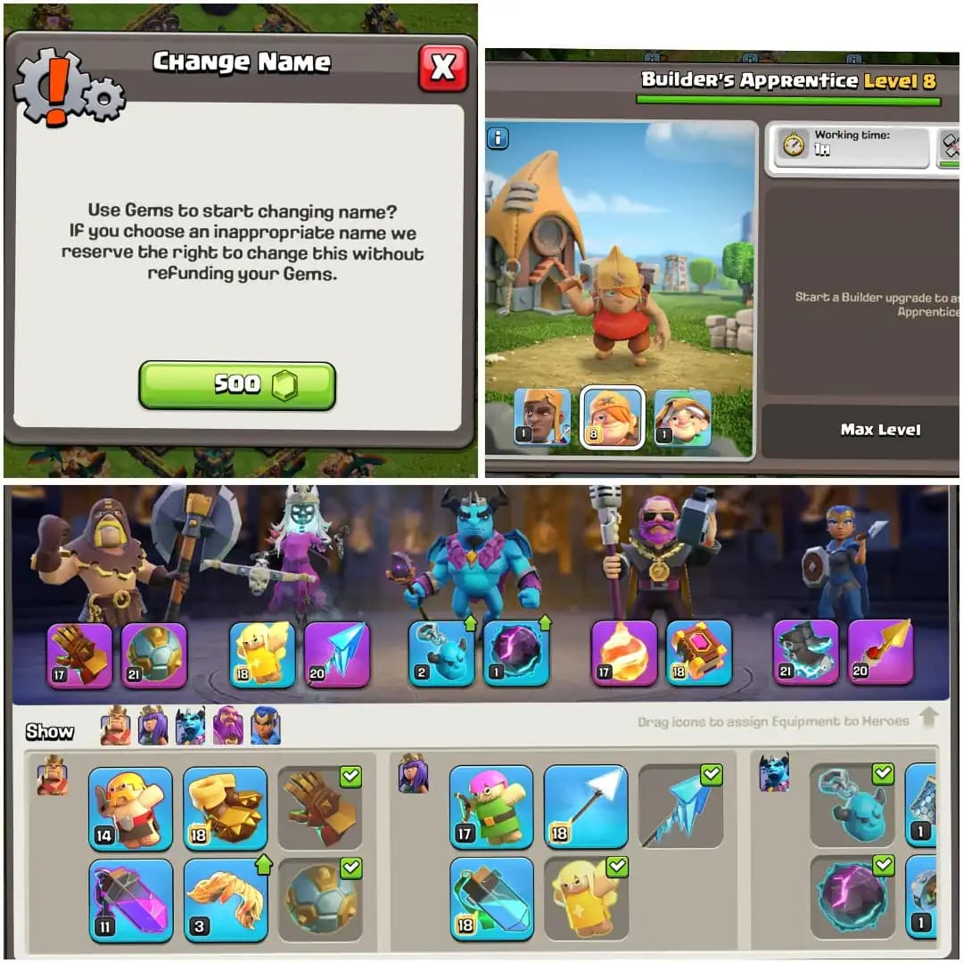 MOST SELLING TH 16 ACC✦NC YES ✦BUILDER APP MAX✦HERO|78|80|51|55|30✦BUILDER BASE MAX✦GD DFC✦WOW PROFILE✦HIGH EPIC✦ 7X HERO SKIN✦6B✦HIGH PET AND SIEGE