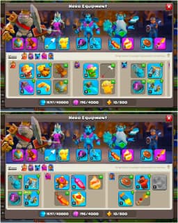 [High Hero] Th16 Great Account | 6 Builder | Heroes: 72-78-50-54-21 | Nc-500 | 6x Skin | Epic: SB-21/GG-12/FB-12/RS-16 | Joss Troops | Full Access
