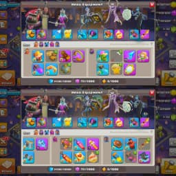 [Wow Deal] [5 Hero Max]➤Th18 Fully Max➤[34/34 Gear Equipment Max]➤[Full Set➾Cosmic Scenery & Skin]➤XP➾270➤[Free Nc]➤Full Ownership➤