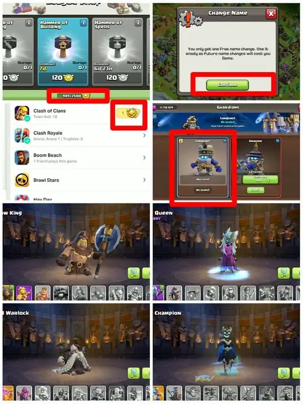 [Builder's Apprentice Max]➤➤Th18 5 Heros Max➤➤5200 Gems➤➤989 Cwl Medals➤➤14 Epic 11 Epic Almost Max➤➤Loaded Gp➤➤Free Nc