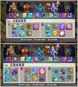 [4 Leauge Skins With War Arena]➤➤Th18 World Best➤➤Heros:80-100-78-68-46➤5.5k Gems➤772 Cwl Medals➤Clash of Dragon Scenary