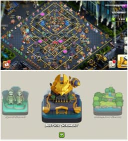 [14 Epic Equipment]➤➤Th18 Amazing Account➤➤Heros:100-103-90-75-50➤➤28 Skins 8 Scenary➤➤4k Gems➤➤Xmasa Tree Collection