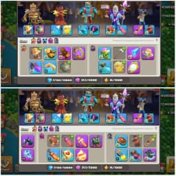 [4 Leaugue Skins]➤➤Th18 Exclusive Account➤➤8 Epic Almost Max➤➤Heros:100-100-90-75-50➤➤4400 Gems➤➤Nc Available➤➤Exp:231