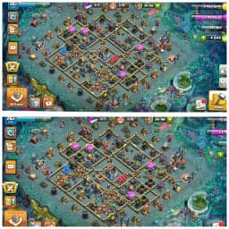 [12 Epic Equipment]➤➤Th18 Exclusive Account➤➤Heroes:100-100-90-77-52➤➤Dragon set➤➤22 Skins➤➤War Arena Scenery➤➤1540 Cwl medals