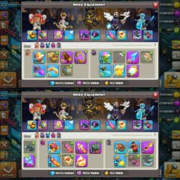[Ready To Th18]➤Th17 Max 100%➤[5 Hero Max]➤[All Equipment Full Max]➤Xp➾277➤Builder Base Max➤Nc Available➤Full Ownership➤