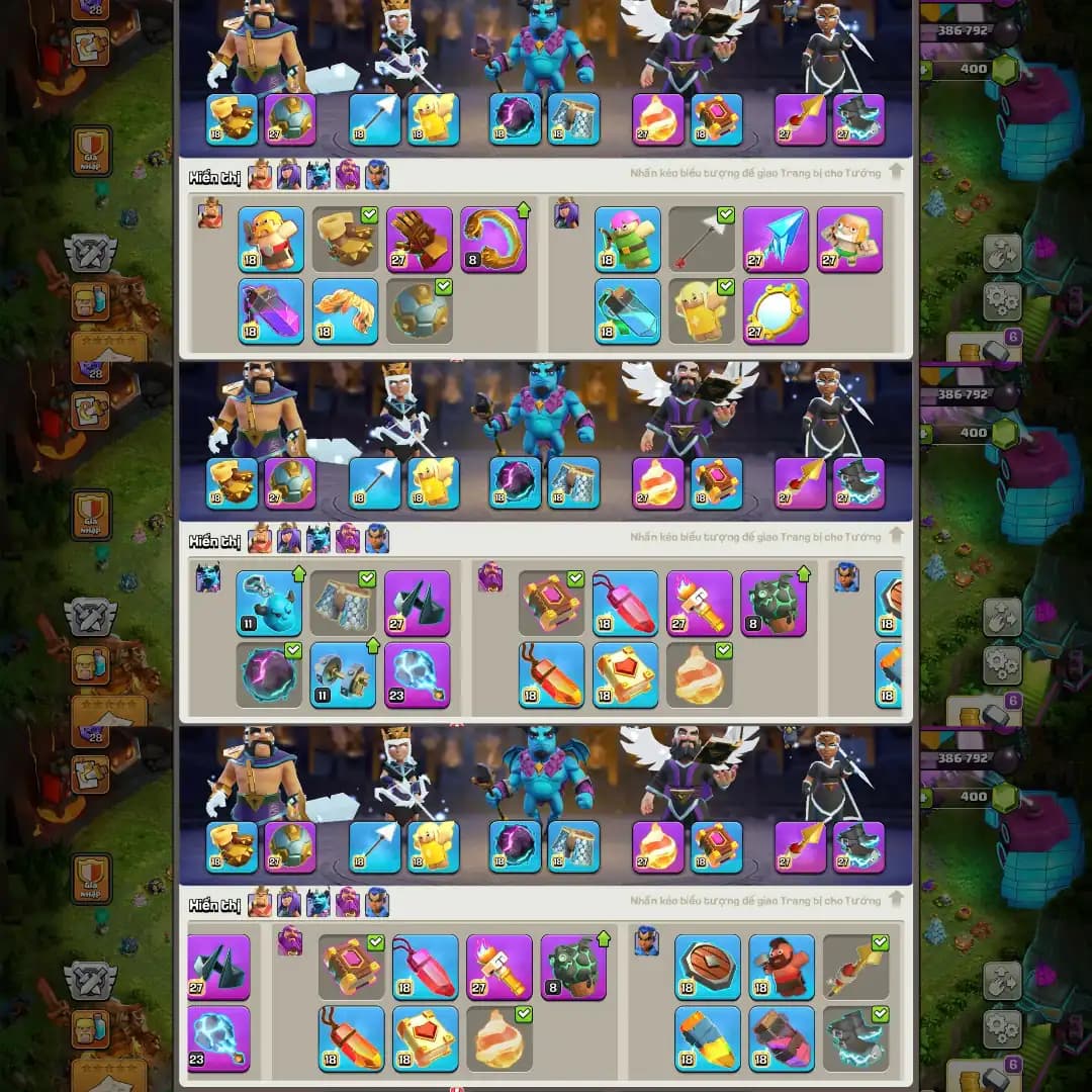 【Premium Th18 Max 100%】✦【All Equipment Max 100%】✦Hero➾105/105/95/80/55✦Everything Max Out✦XP➾263✦Full Ownership✦