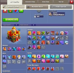 [Cheapest Offer] Th16 Great Donation | Strong Defence | Heroes: 60-63-44-28-15 | Xp-173 | 819 Ws | Good Pets | Siege + Troops Unlock | Fulk Access