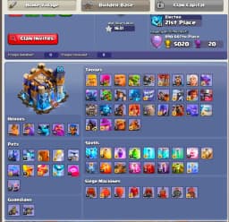 [[VERY BEST DEAL]] TH18 NEAR MAX | MAX DFC [2 EPIC MAX+ 4 EPIC 20 LVL] HEROES: 100-100-67-75-52 | 10X SKIN | XP-224 | HIGH WALL | FULL ACCESS