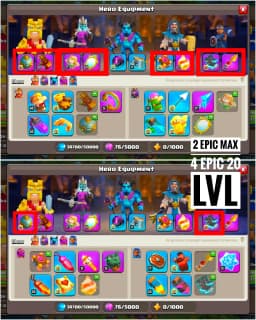 [[VERY BEST DEAL]] TH18 NEAR MAX | MAX DFC [2 EPIC MAX+ 4 EPIC 20 LVL] HEROES: 100-100-67-75-52 | 10X SKIN | XP-224 | HIGH WALL | FULL ACCESS
