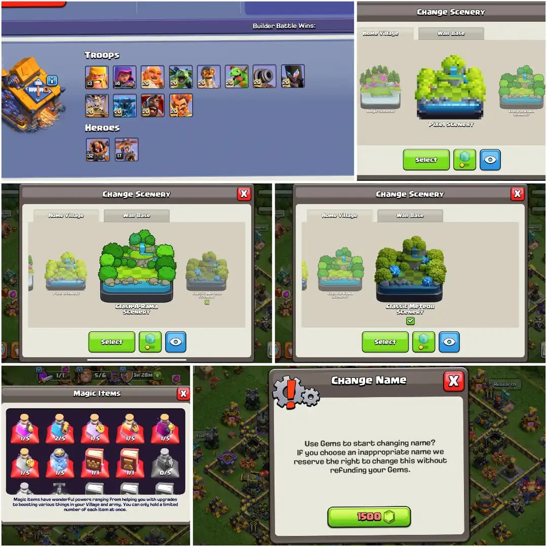 [[VERY BEST DEAL]] TH18 NEAR MAX | MAX DFC [2 EPIC MAX+ 4 EPIC 20 LVL] HEROES: 100-100-67-75-52 | 10X SKIN | XP-224 | HIGH WALL | FULL ACCESS